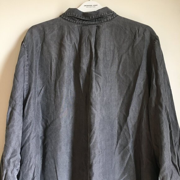 D/C Jeans Flowy Coastal Cowgirl Studded Cotton Button Up Dress Shirt - Picture 7 of 16